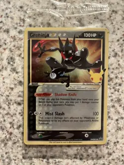 Greninja Gold Star - SWSH144 - Celebrations Black Star Promo - Pokemon Sealed - Image 3