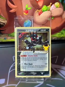 Greninja Gold Star - SWSH144 - Celebrations Black Star Promo - Pokemon Sealed - Image 1