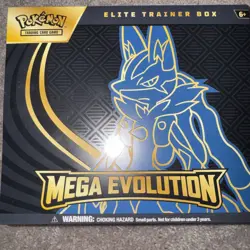 Pokemon TCG Mega Evolutions ETB Lucario Factory Sealed - Image 1