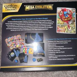 Pokemon TCG Mega Evolutions ETB Lucario Factory Sealed - Image 3