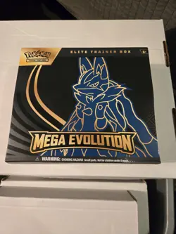 Pokemon TCG Mega Evolutions ETB Lucario Factory Sealed - Image 1