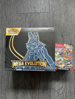 Pokemon TCG: Mega Evolutions Lucario ETB - Factory Sealed ✅ - Image 1