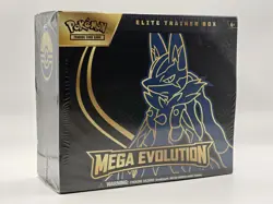 Pokemon TCG Mega Evolutions Elite Trainer Box ETB Lucario Art Factory Sealed - Image 1