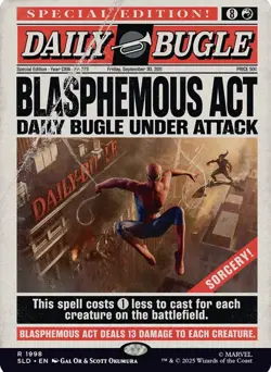 MTG SECRET LAIR X MARVEL’S SPIDER-MAN: DAILY BUGLE BREAKING NEWS NON-FOIL NEW - Image 3