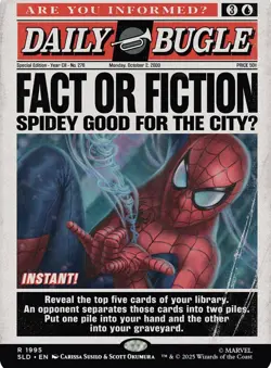 MTG SECRET LAIR X MARVEL’S SPIDER-MAN: DAILY BUGLE BREAKING NEWS NON-FOIL NEW - Image 5