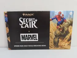 2025 MTG Secret Lair x Marvel Spider-Man Daily Bugle Breaking News Sealed Box - Image 1