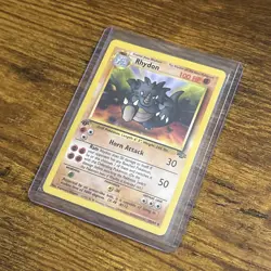 Pokemon TCG Rhydon Jungle 1st Edition Uncommon Card 45/64 LP Condition - Image 3