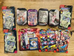 Pokemon TCG Lot - Booster Packs, Promo Cards & Mini Tins - Image 1
