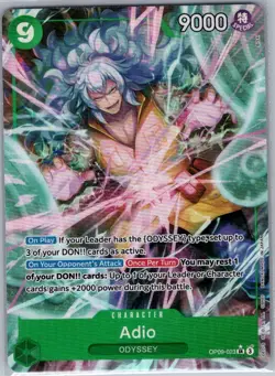 Adio (Alt Art) OP09-023 English Emperors in the New World - One Piece Card - NM - Image 1