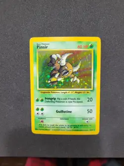 MP Pinsir 9/64 Holo Rare No Symbol Error Jungle Pokemon Card - Image 2