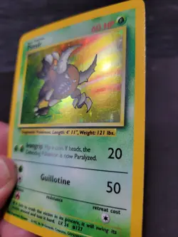 MP Pinsir 9/64 Holo Rare No Symbol Error Jungle Pokemon Card - Image 5