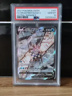 PSA 10 - Pokemon Origin Forme Palkia V 167/189 - Astral Radiance - Gem Mint - Image 1