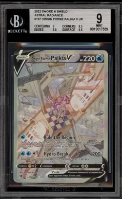 Pokemon Origin Forme Palkia V Astral Radiance Full Alt Art #167 BGS 9 Mint - Image 1