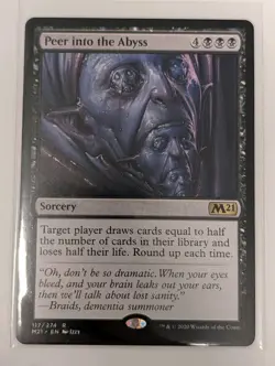Peer into the Abyss Core Set 2021 - MTG RARE - Image 1