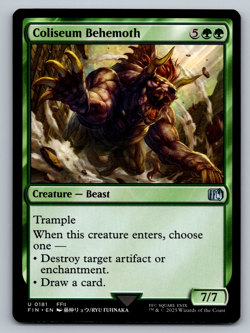 Coliseum Behemoth U 0181 - Final Fantasy MTG Magic The Gathering (Regular) - Image 1