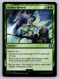 Rydia's Return U 0198 - Final Fantasy MTG Magic The Gathering (Regular) - Image 1