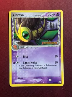 VIBRAVA [Delta] 42/101 EX Dragon Frontiers REVERSE HOLO RH Pokemon TCG card NM+ - Image 1