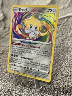 Pokemon TCG Jirachi Holo Card 119/185 Vivid Voltage Amazing Rare NM/MT Condition - Image 3