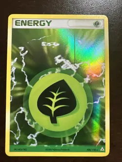 Grass Energy 105/110 VLP Reverse Holo Pokemon TCG EX Holon Phantoms Print Line - Image 1