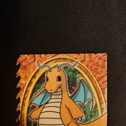 1999 Topps Pokemon the First Movie Dragonite E12 of 12 Die-Cut - Image 3