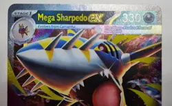 Pokemon Mega Sharpedo EX Double Rare Full Art Holo Me02 Phantasmal 061/094 - Image 2