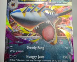 Pokemon Mega Sharpedo EX Double Rare Full Art Holo Me02 Phantasmal 061/094 - Image 3