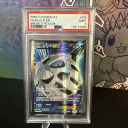 2015 POKEMON XY BREAKTHROUGH #155 FULL ART/GLALIE EX - PSA 9 - Image 1