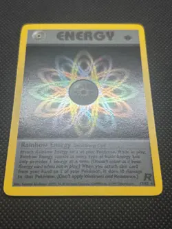 2000 POKEMON TCG CARD RAINBOW ENERGY 1ST EDITION TEAM ROCKET HOLO 17/82 - Image 2