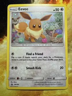 Pokemon TCG Eevee Sun & Moon Black Star Promo SM184 TCG Near Mint Mint! - Image 2