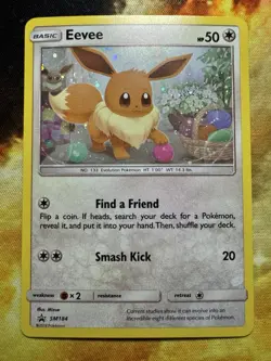 Pokemon TCG Eevee Sun & Moon Black Star Promo SM184 TCG Near Mint Mint! - Image 4