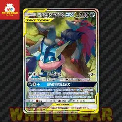 PTCG Pokemon Card Greninja & Zoroark GX Holo SR Sun＆Moon CSM2cC-162 Chinese - Image 1