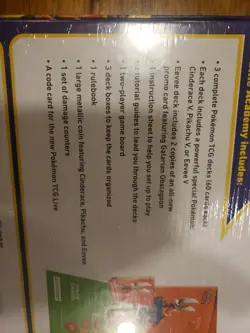 Pokemon Battle Academy Trading Card Game - NEW COMPLETE 2022 3 Pokemon TCG decks - Image 3