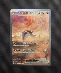 Great Tusk ex 246/198 Scarlet & Violet Base Special Illustration Rare Pokemon 🔥 - Image 1
