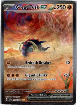 Great Tusk ex Special Illustration Rare SV01: Scarlet & Violet Base Set 246/198 - Image 1