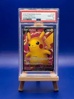 PSA 10 Pikachu V 170/185 Pokemon Vivid Graded Card - Image 1