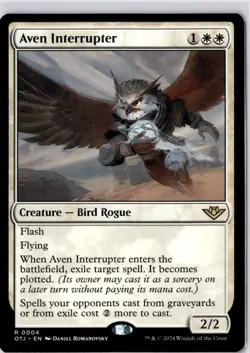 Aven Interrupter Outlaws of Thunder Junction Regular NM R 0004 - Image 1