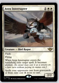 Aven Interrupter Outlaws of Thunder Junction Regular NM R 0004 - Image 1