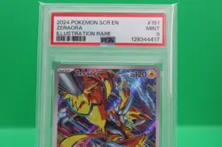 2024 POKEMON SCR EN-STELLAR CROWN ILLUSTRATION RARE #151 ZERAORA PSA 9 - Image 2