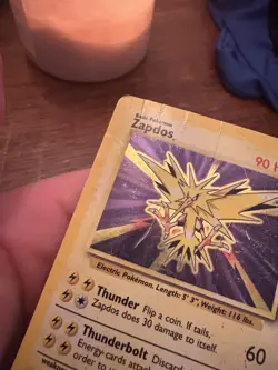 1999 Zapdos Holo Foil Pokemon TCG Base Set Unlimited Rare Card 16/102 HP - Image 3