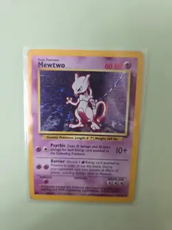 Mewtwo 10/102 Holo Rare Base Set Unlimited Pokemon Card - Image 1