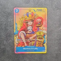 Monkey.D.Luffy Promo 2nd Anniversary P-043 7000 Power One Piece Card Game - Image 1