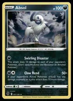 Absol - (Cosmos Holo) Rare Miscellaneous Cards & Products 097/189 NM - Image 1