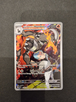 Pokemon Card Team Rocket’s Houndoom 191/182 Illustration Rare Destined Rivals NM - Image 1