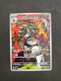 Team Rocket's Houndoom 191/182 Destined Rivals Pokemon card Illustration Rare - Image 1