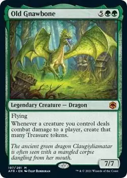 Magic MTG Adventures in the Forgotten Realms Old Gnawbone NEAR MINT NM - Image 1