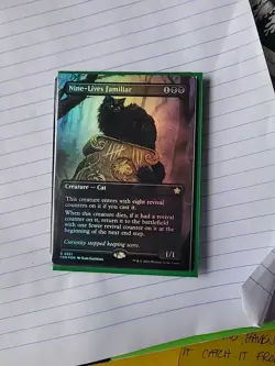 Nine-Lives Familiar (Borderless) [Foundations] Foil Near Mint - Image 1