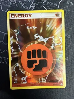 Fighting Energy 🥊 110/110 Reverse Holo EX Holon Phantoms NM Vintage Pokemon - Image 1