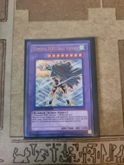 YUGIOH ELEMENTAL HERO GREAT TORNADO LC02-EN010 ULTRA LIMITED ED NM - Image 1
