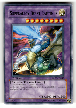 Superalloy Beast Raptinus GLAS-EN042 1st Edition Common Gladiator's Assault LP - Image 1