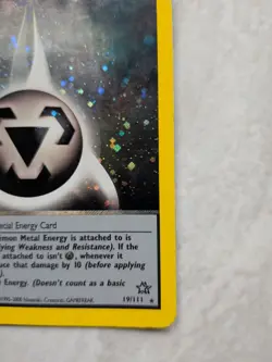 Metal Energy 19/111 Pokemon Neo Genesis Rare Holo Swirl - Image 3